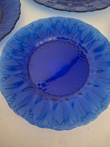 Z-Blue Vintage Avon Dessert plates.
