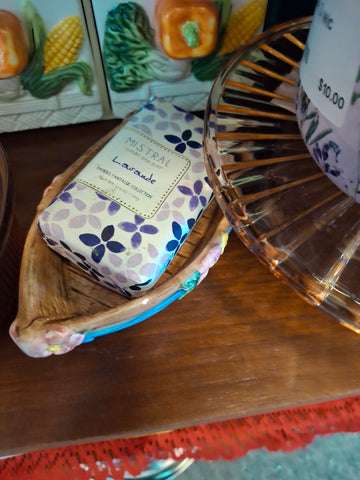 Z-Soap dish with Lavender soap.