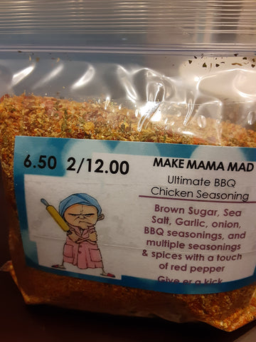A-Make Mama Mad Ultimate BBQ Seasoning.