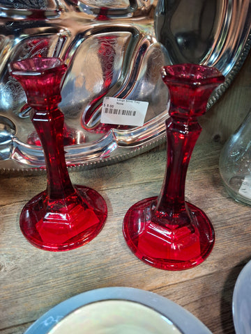 Z-Red Candle Holders