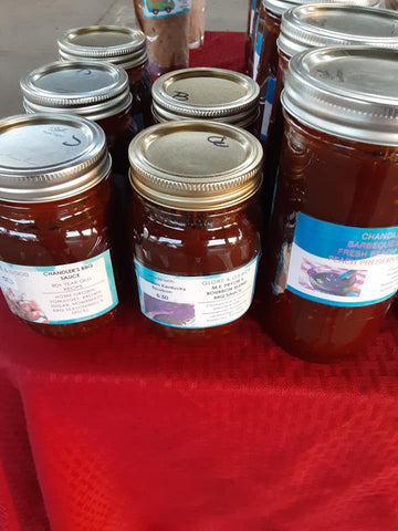 A-Smoked Bourbon Apple BBQ sauce