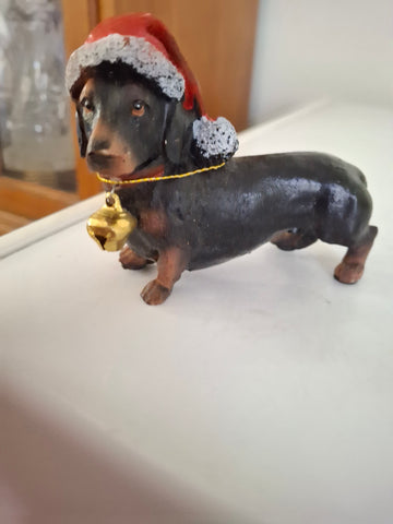Z-Christmas weiner dog decor