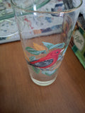 Z-Hand painted bird glasses.