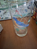 Z-Hand painted bird glasses.