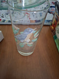 Z-Hand painted bird glasses.