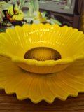 Z-Ceramic Sunflower bowl and platter.