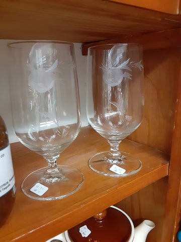 Z- Collectibles from Sherry's Shelves/4 Wine glasses